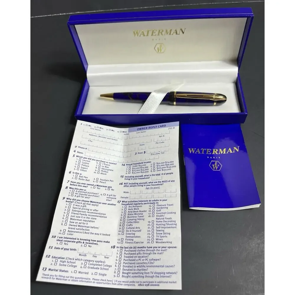 Waterman Paris Fountain Blue Pen